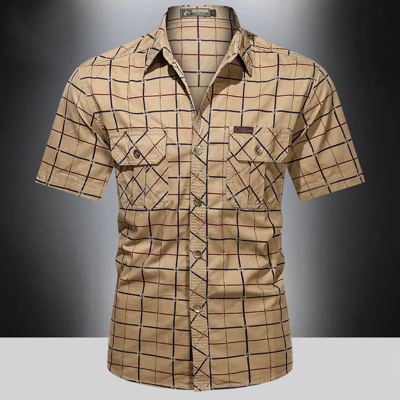Savrani™ | Camicia elegante a maniche corte a quadri