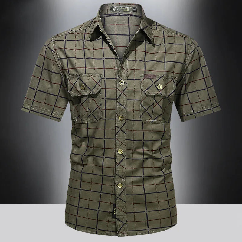 Savrani™ | Camicia elegante a maniche corte a quadri