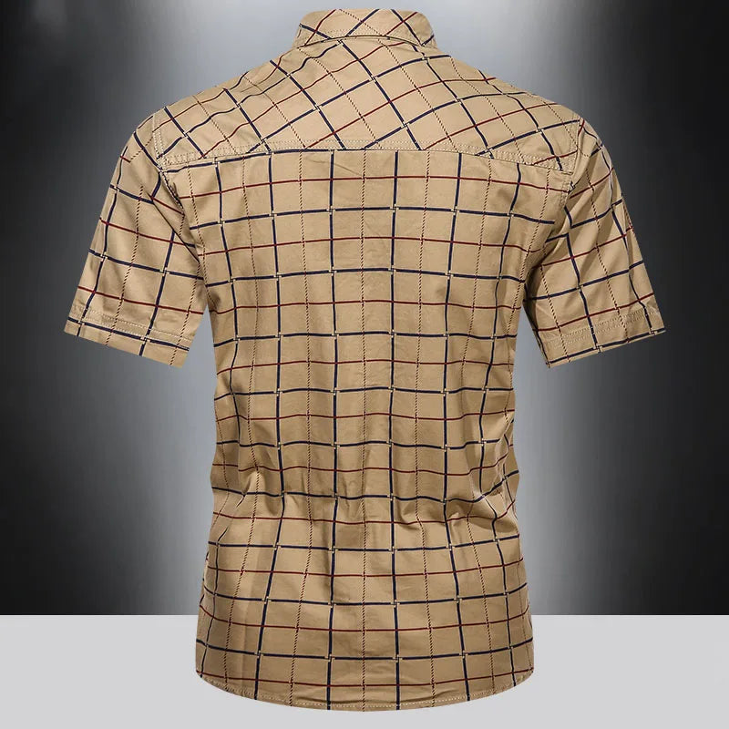 Savrani™ | Camicia elegante a maniche corte a quadri