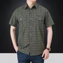Savrani™ | Camicia elegante a maniche corte a quadri