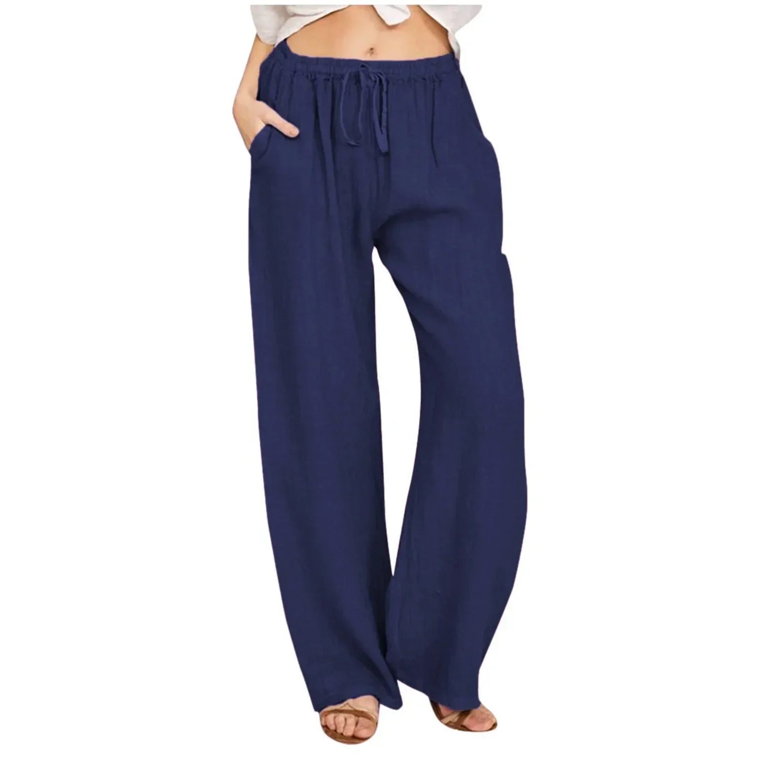 Savrani™ | Pantaloni comfort a gamba larga.