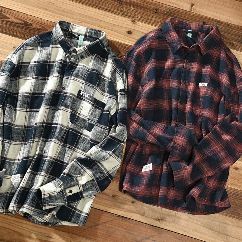 Savrani™ | Camicia classica a maniche lunghe a quadri