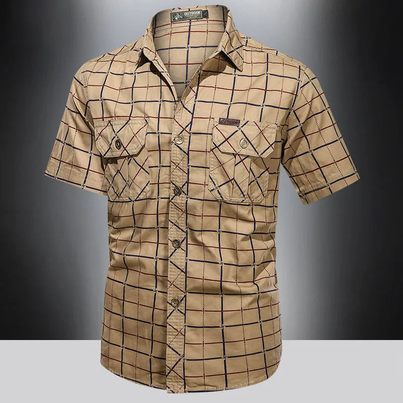 Savrani™ | Camicia elegante a maniche corte a quadri