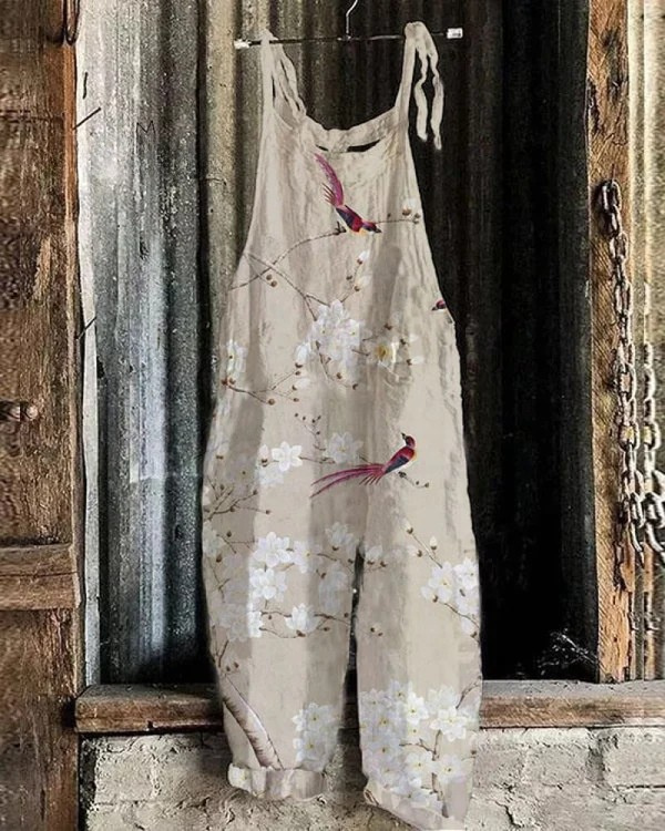 Savrani™ | Salopette Vintage Floreale - Stile Elegante e Confortevole per Donne