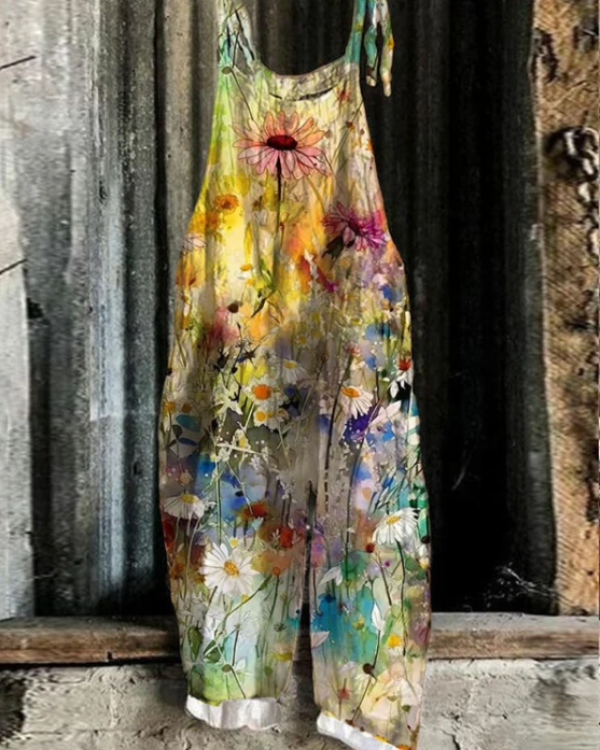 Savrani™ | Jumpsuit Vintage Floreale - Stile e Comfort Senza Sforzo per Donne