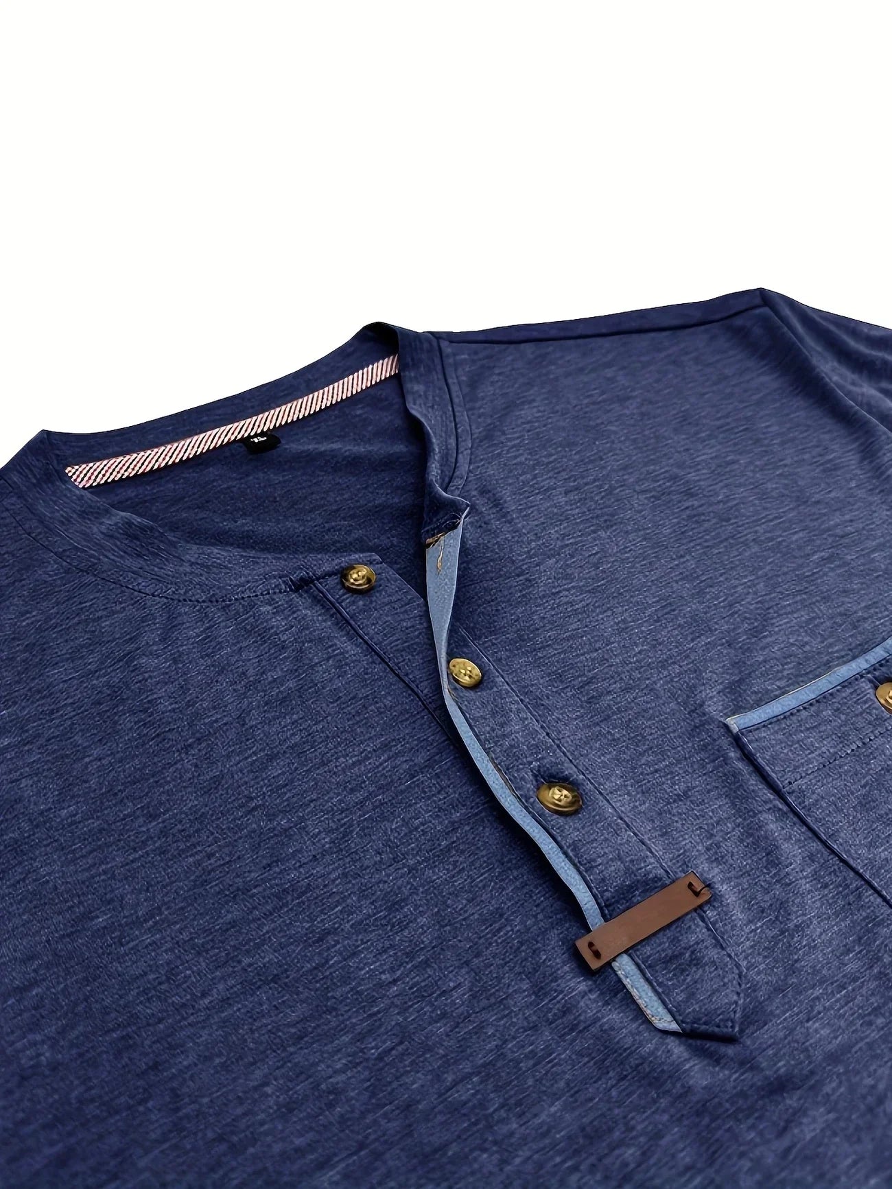 Savrani™ | T-shirt elegante con colletto rotondo e tasca
