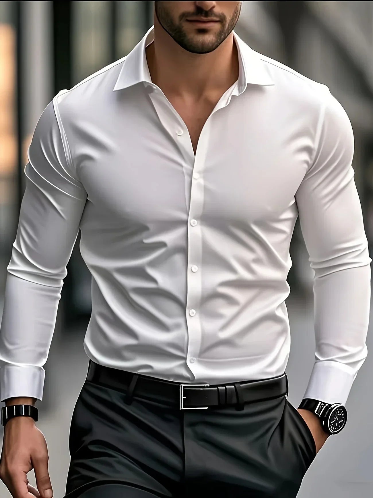 Savrani™ | Elegante camicia a maniche lunghe con bottoni