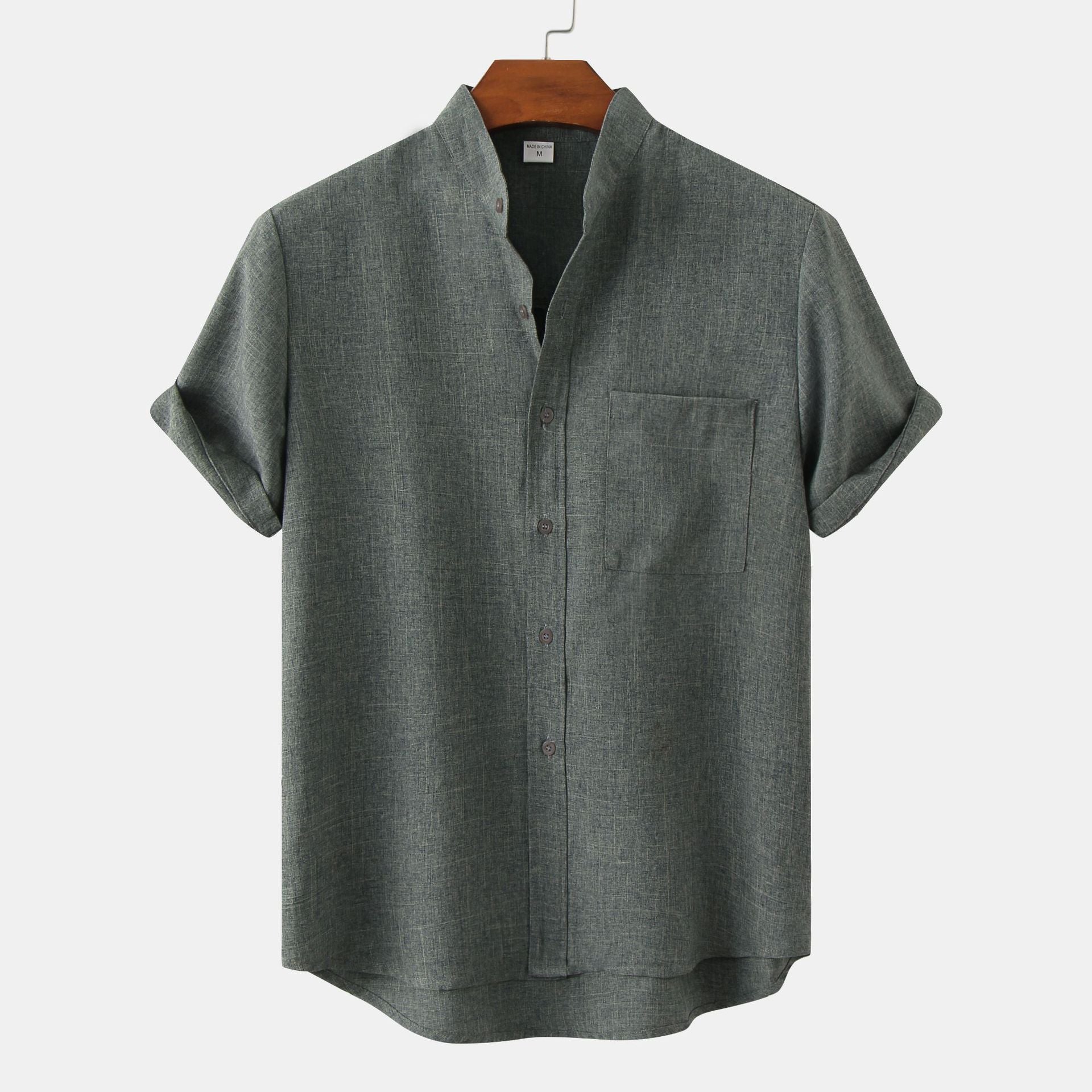 Savrani™ | Camicia in cotone unita con bottoni.