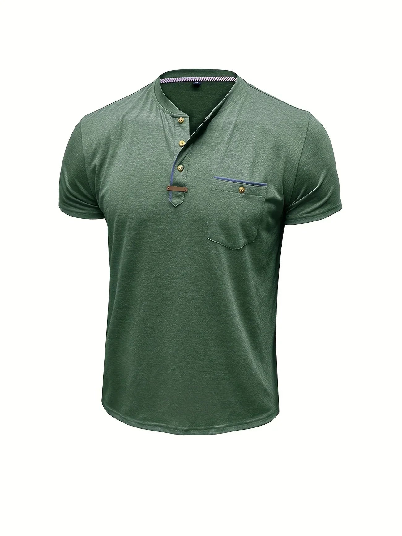 Savrani™ | T-shirt elegante con colletto rotondo e tasca