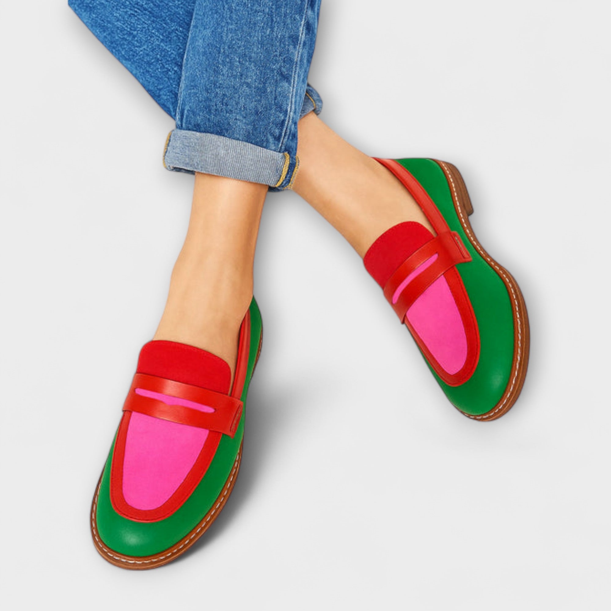 Savrani™ | Mocassini in Blocco di Colore dallo Stile Casual