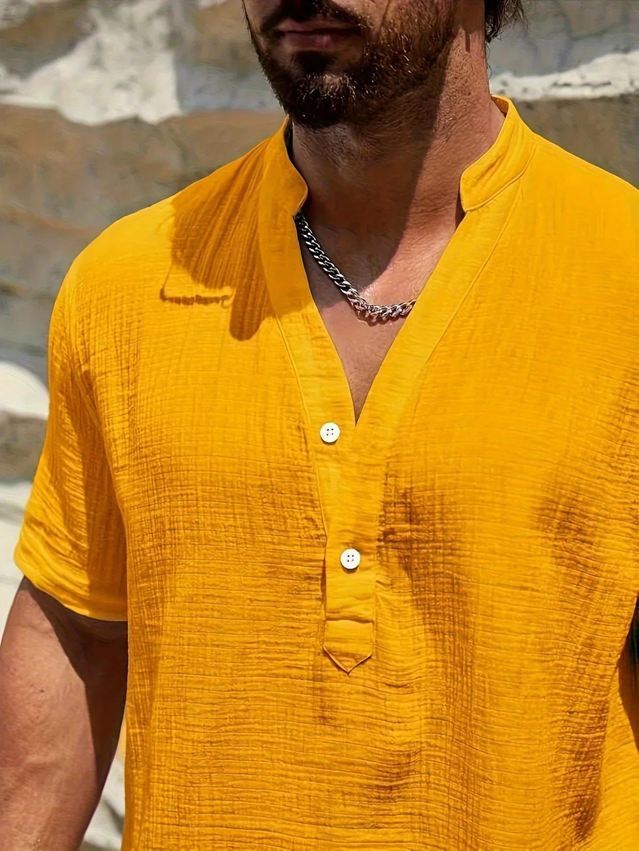 Savrani™ | Camicia estiva elegante con collo alto