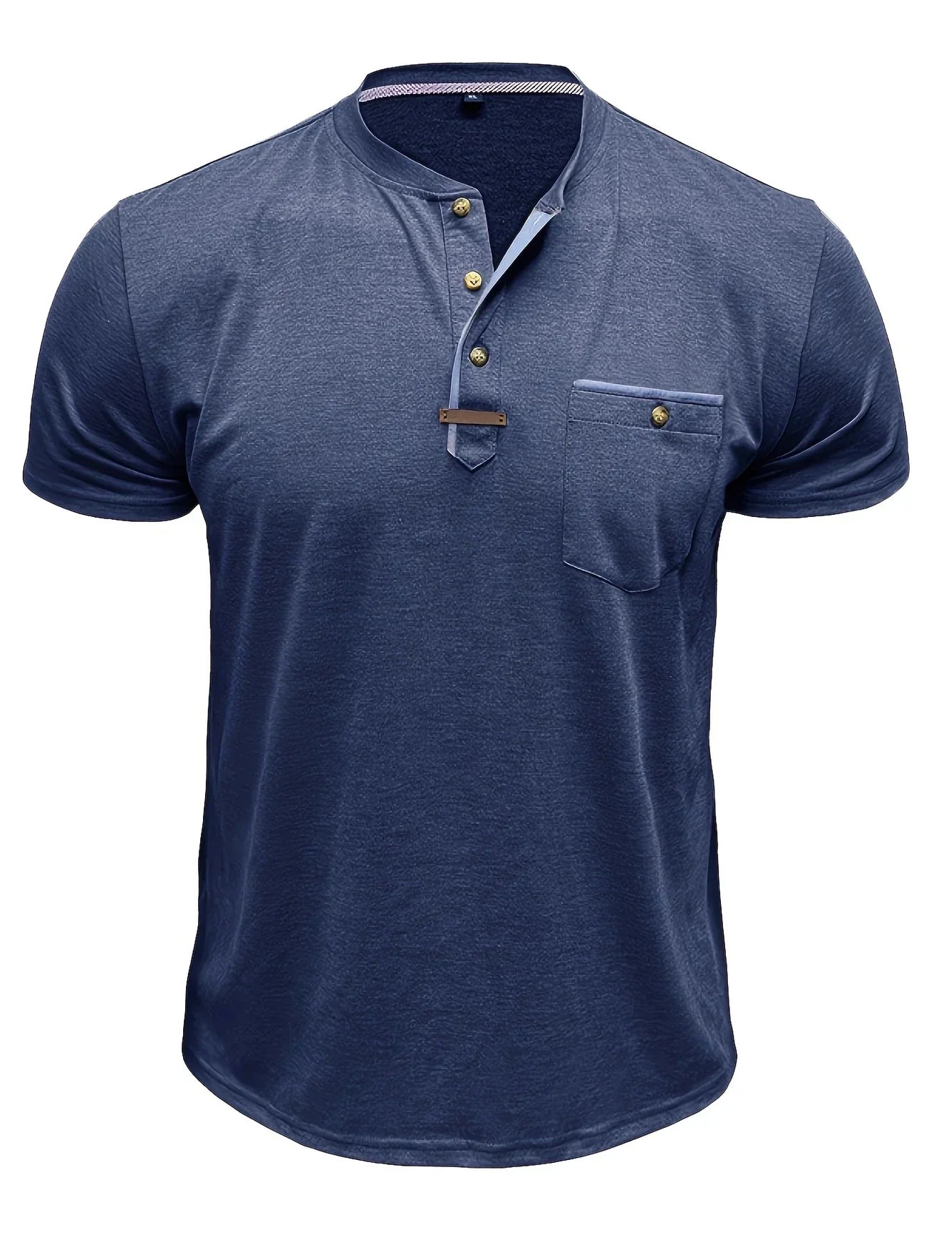 Savrani™ | T-shirt elegante con colletto rotondo e tasca