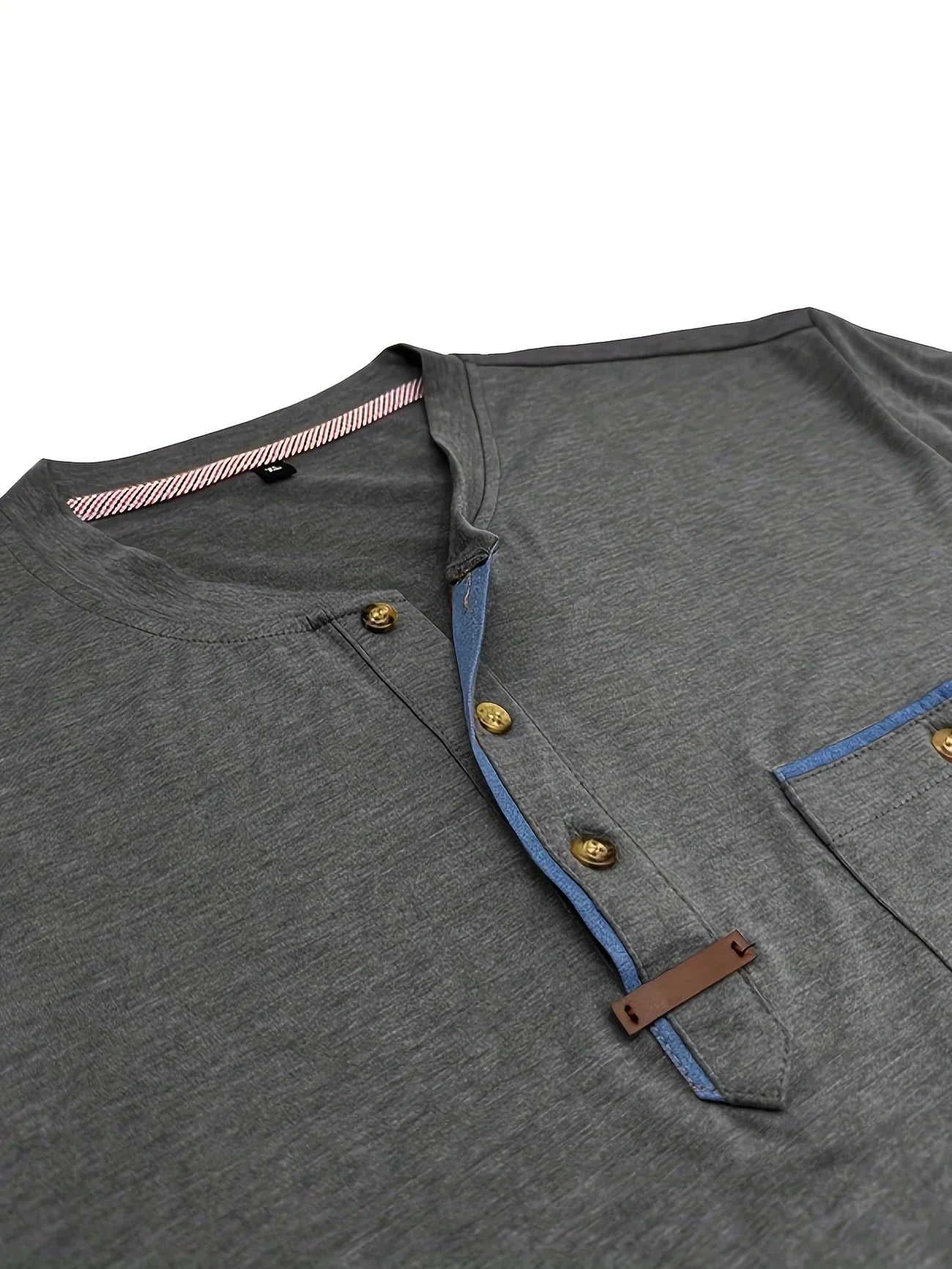Savrani™ | T-shirt elegante con colletto rotondo e tasca