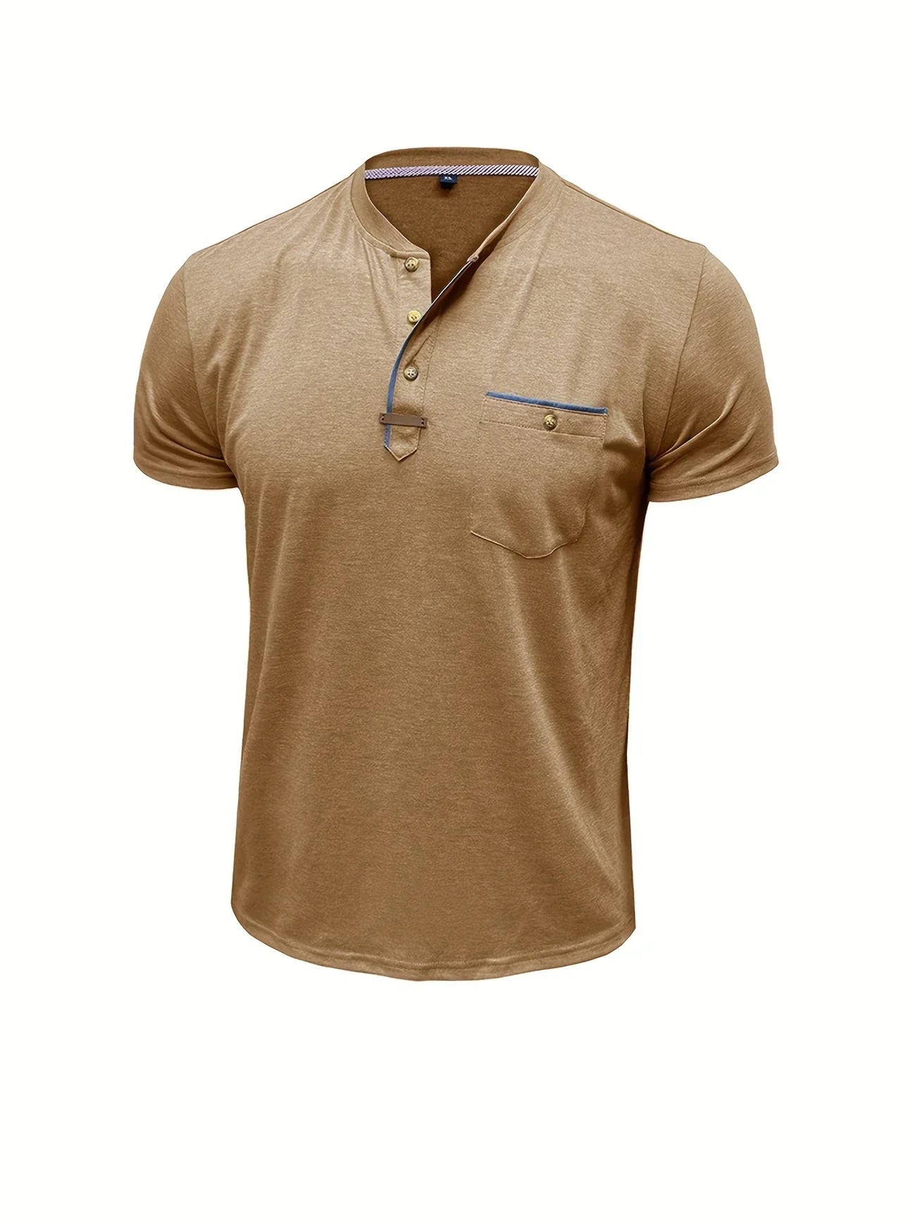 Savrani™ | T-shirt elegante con colletto rotondo e tasca
