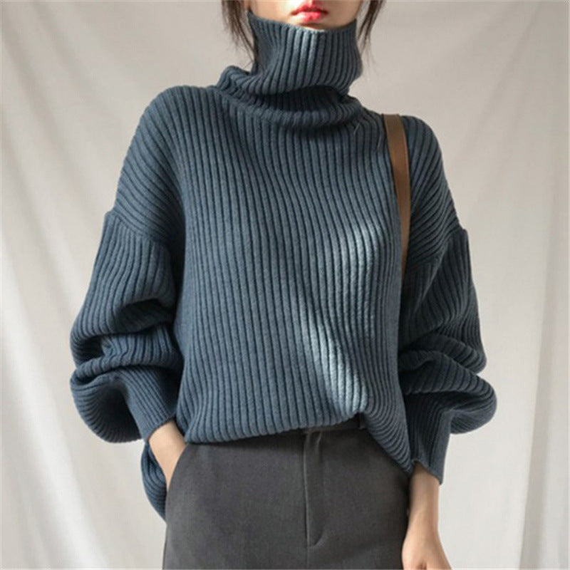 Savrani™ | Pullover di lusso con colletto alto e maniche a palloncino