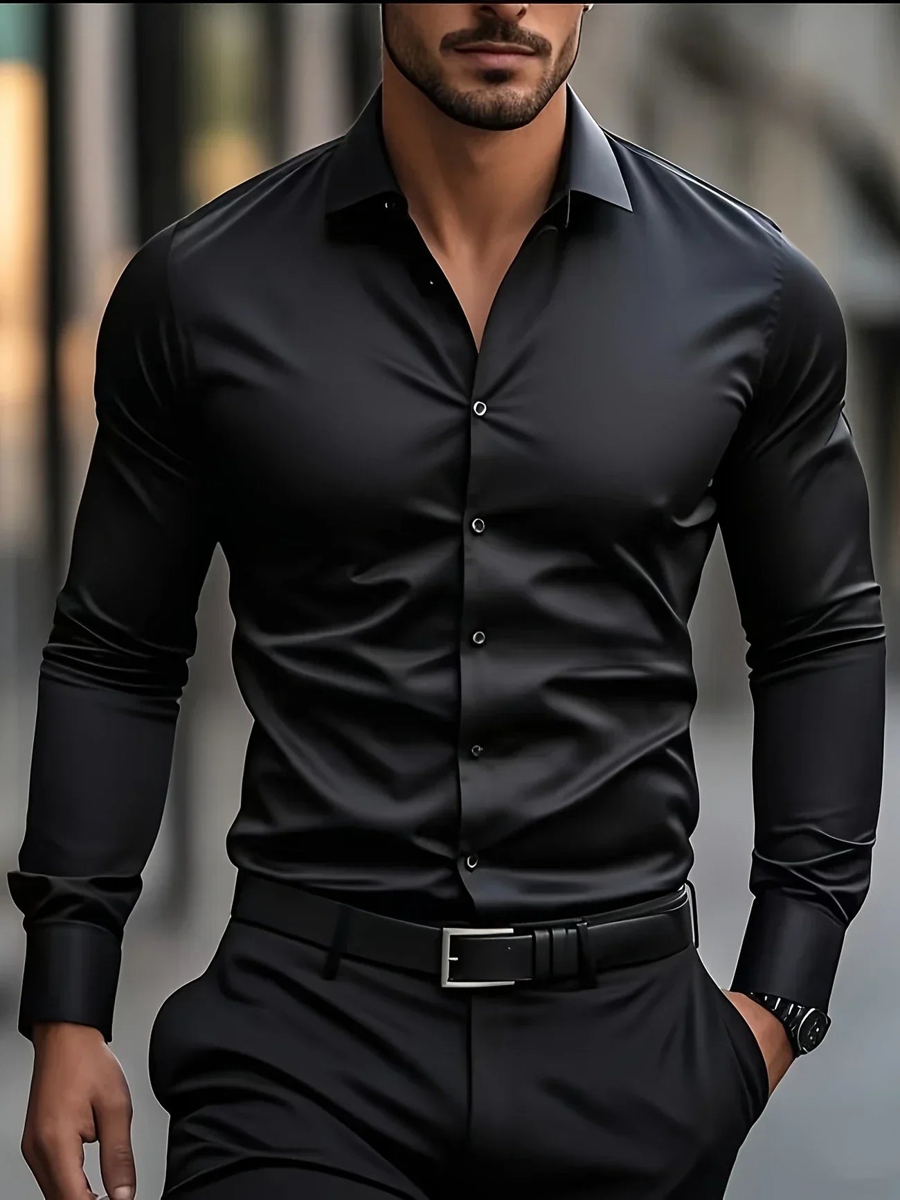 Savrani™ | Elegante camicia a maniche lunghe con bottoni