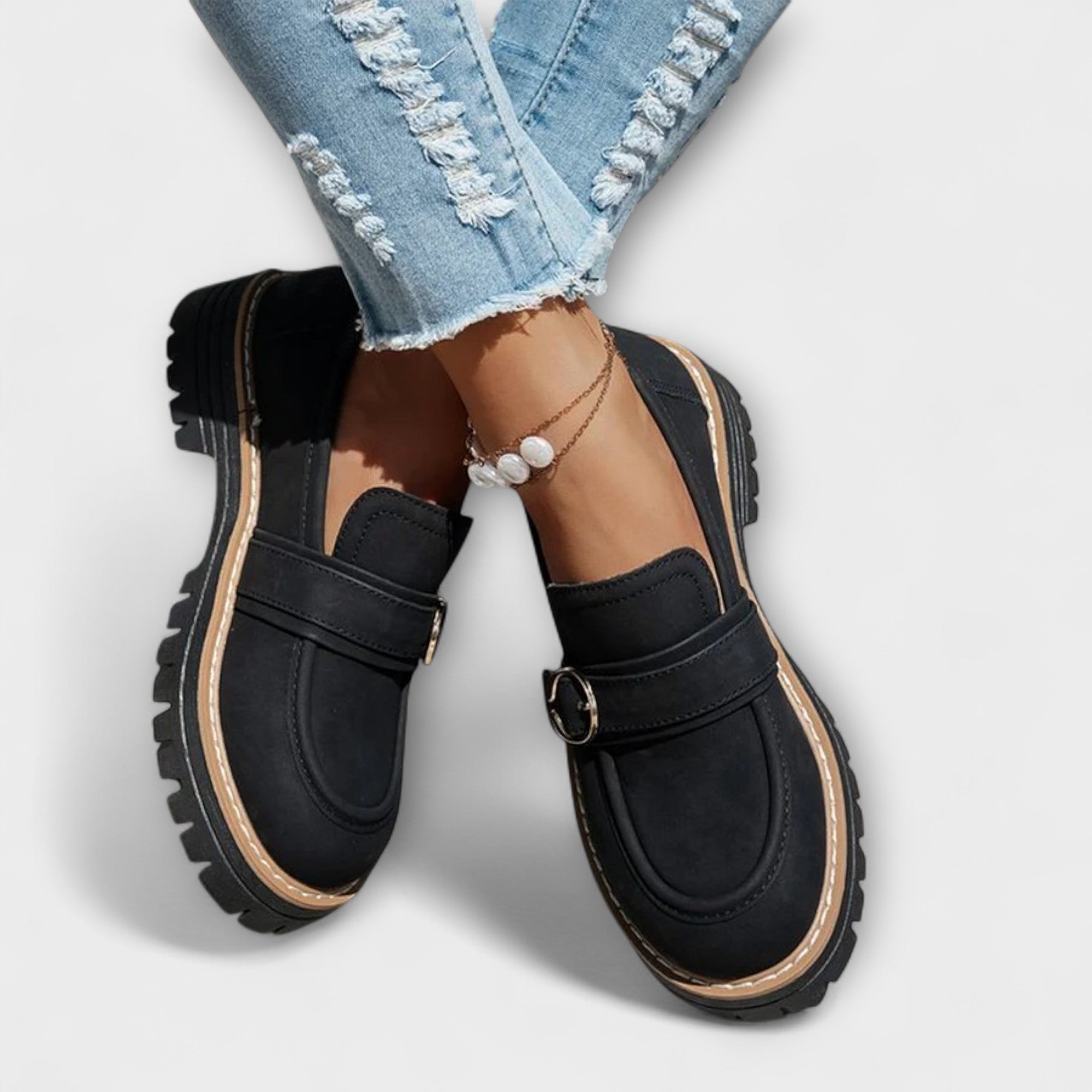Savrani™ | Mocassini casual con punta arrotondata
