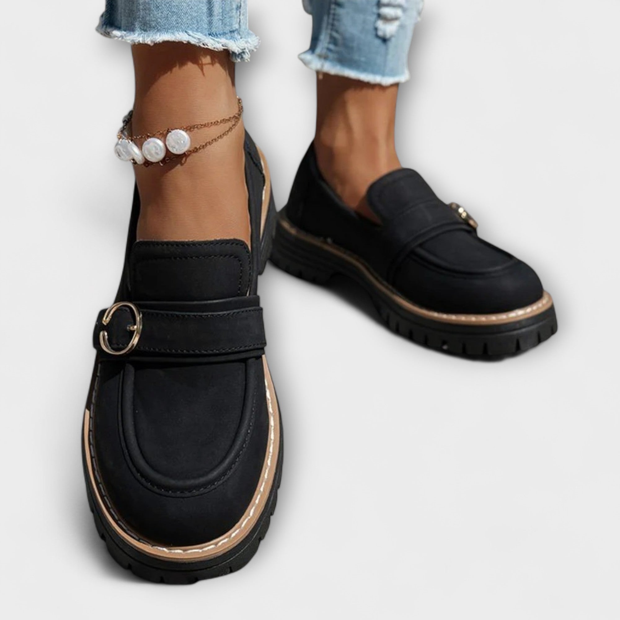 Savrani™ | Mocassini casual con punta arrotondata