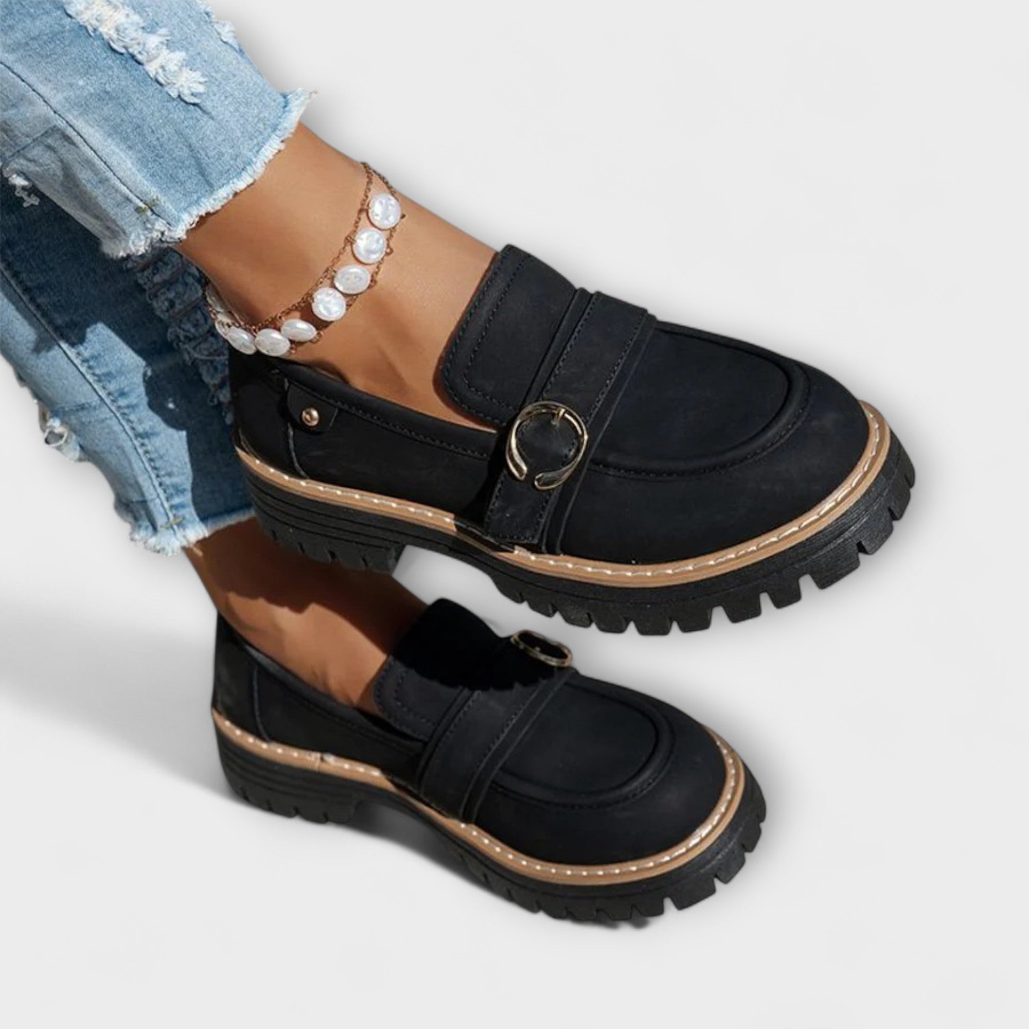 Savrani™ | Mocassini casual con punta arrotondata