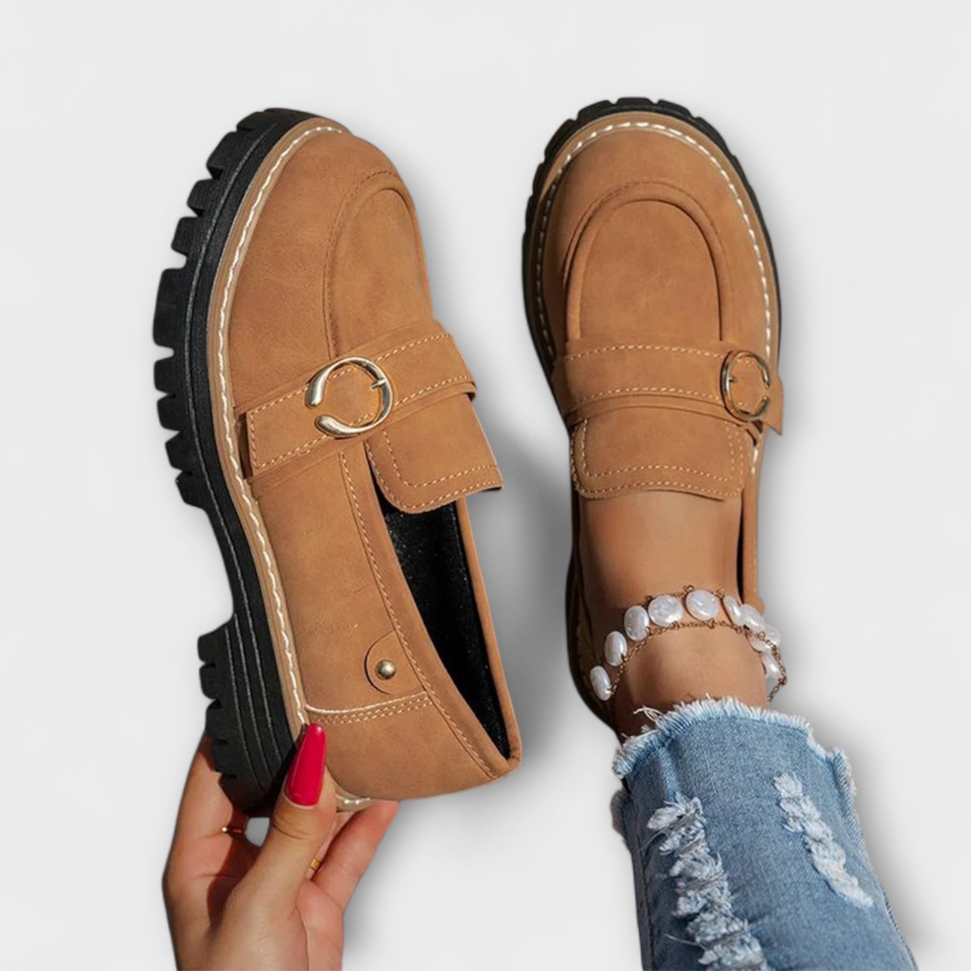 Savrani™ | Mocassini casual con punta arrotondata