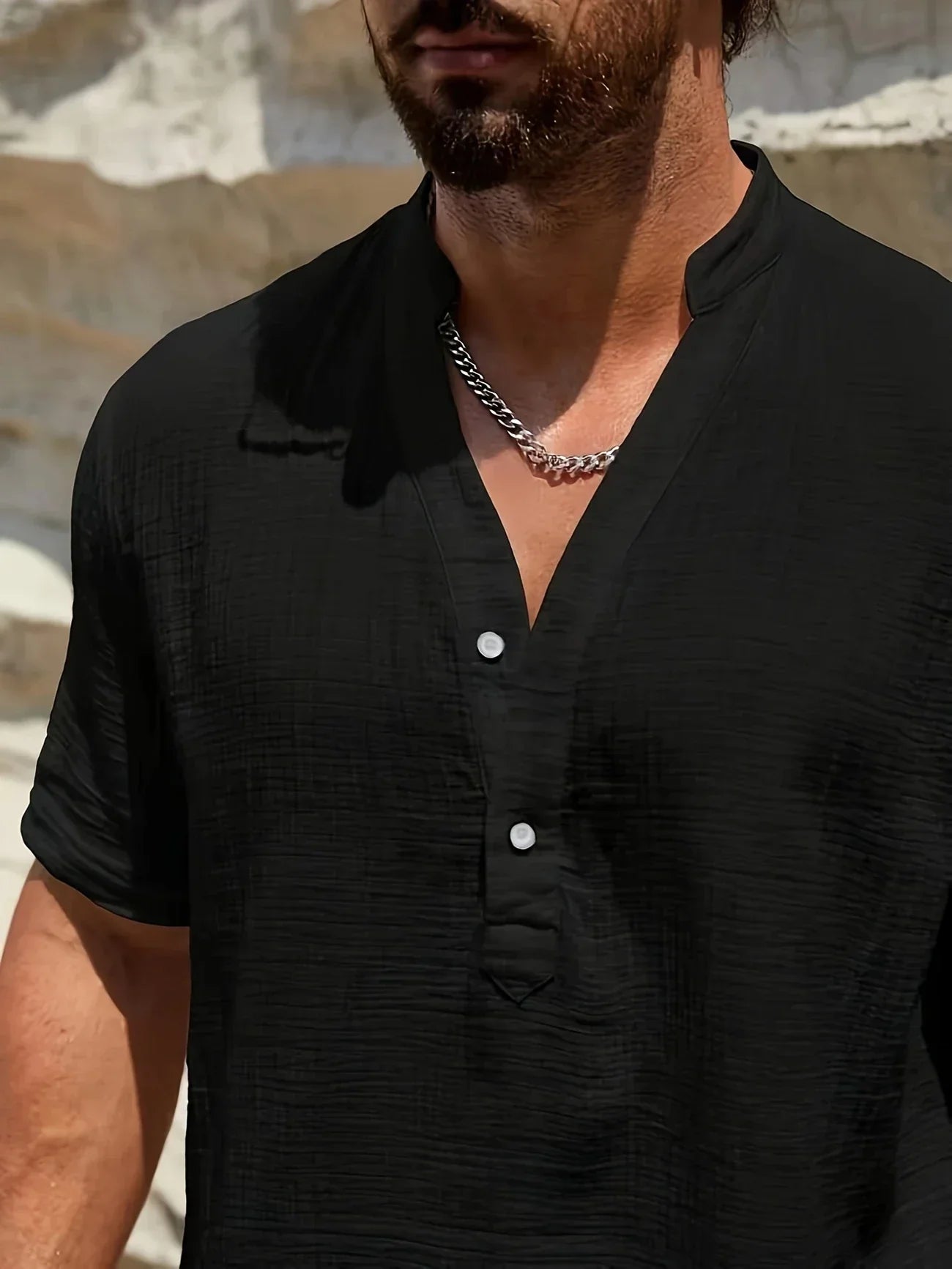 Savrani™ | Camicia estiva elegante con collo alto