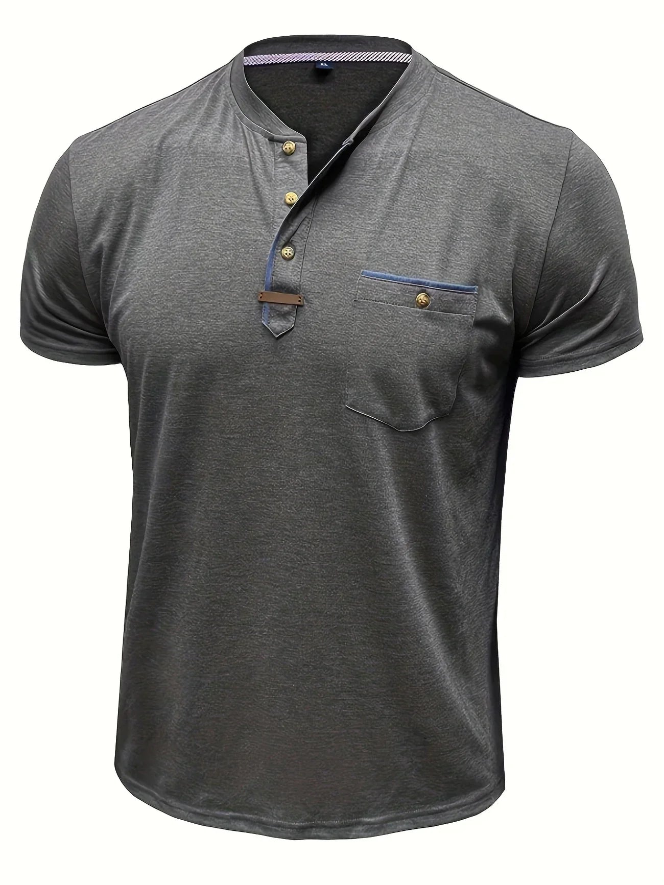 Savrani™ | T-shirt elegante con colletto rotondo e tasca