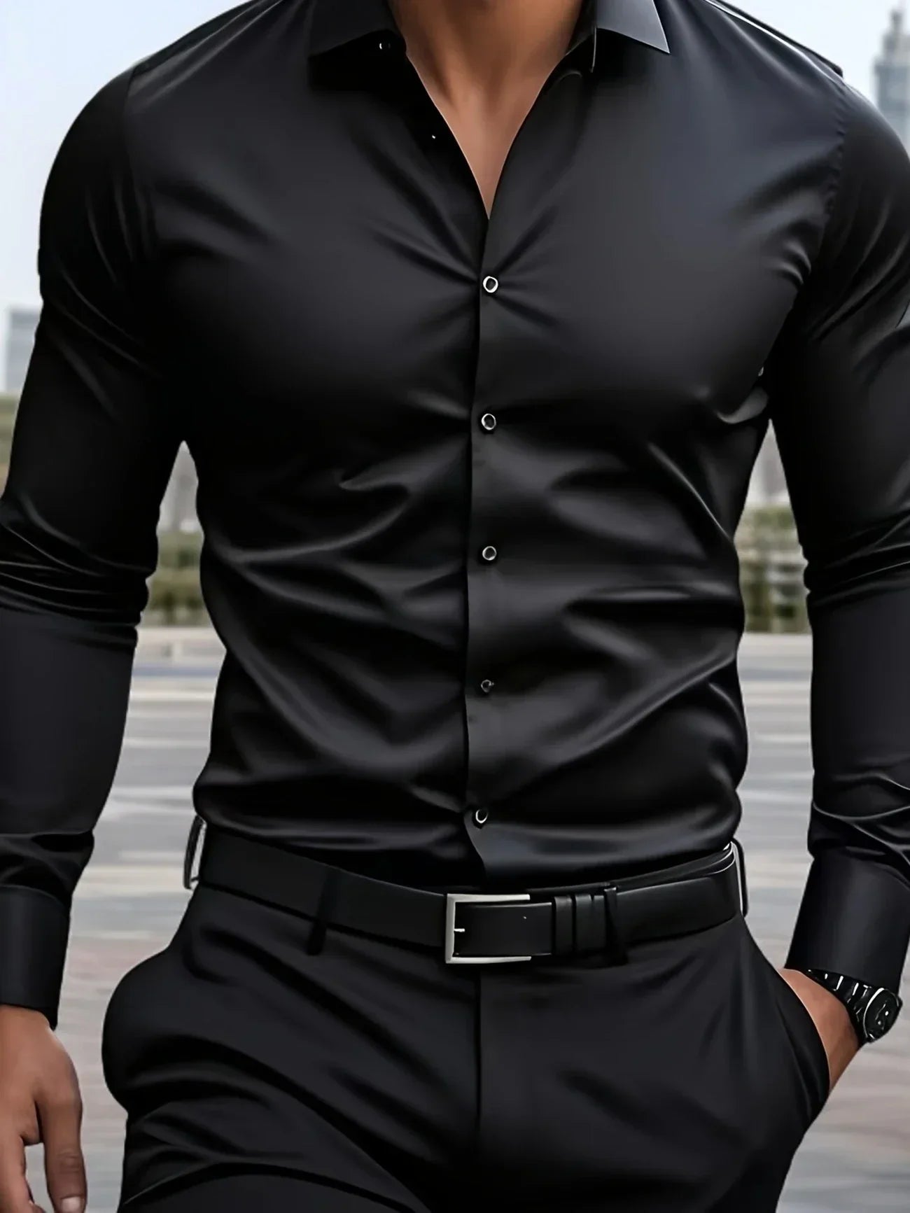 Savrani™ | Elegante camicia a maniche lunghe con bottoni