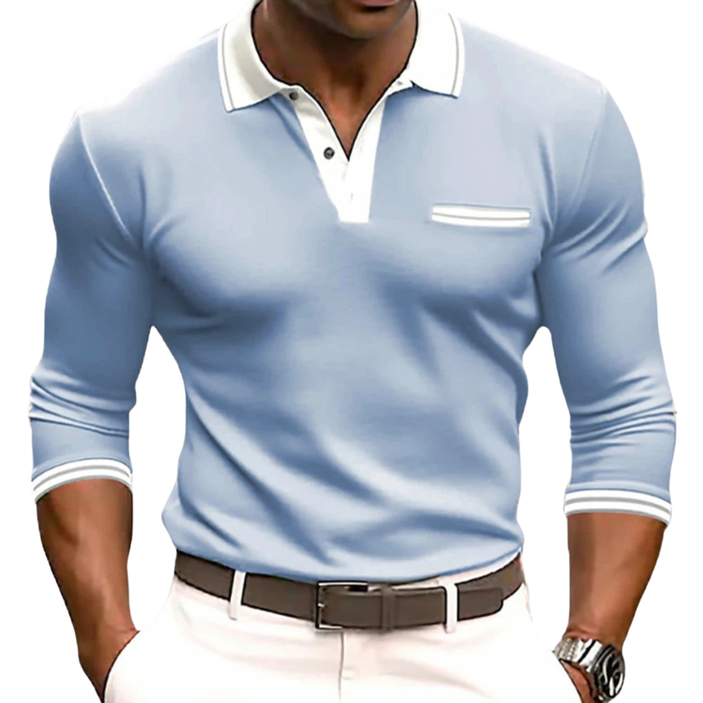 Savrani™ | Camicia con dettagli eleganti a contrasto