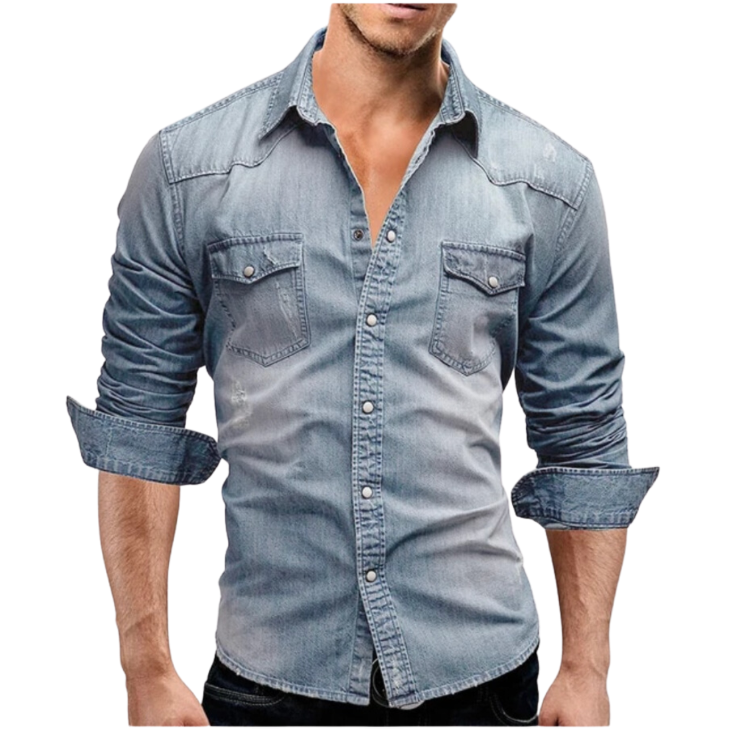 Savrani™ | Camicia in denim dallo stile moderno