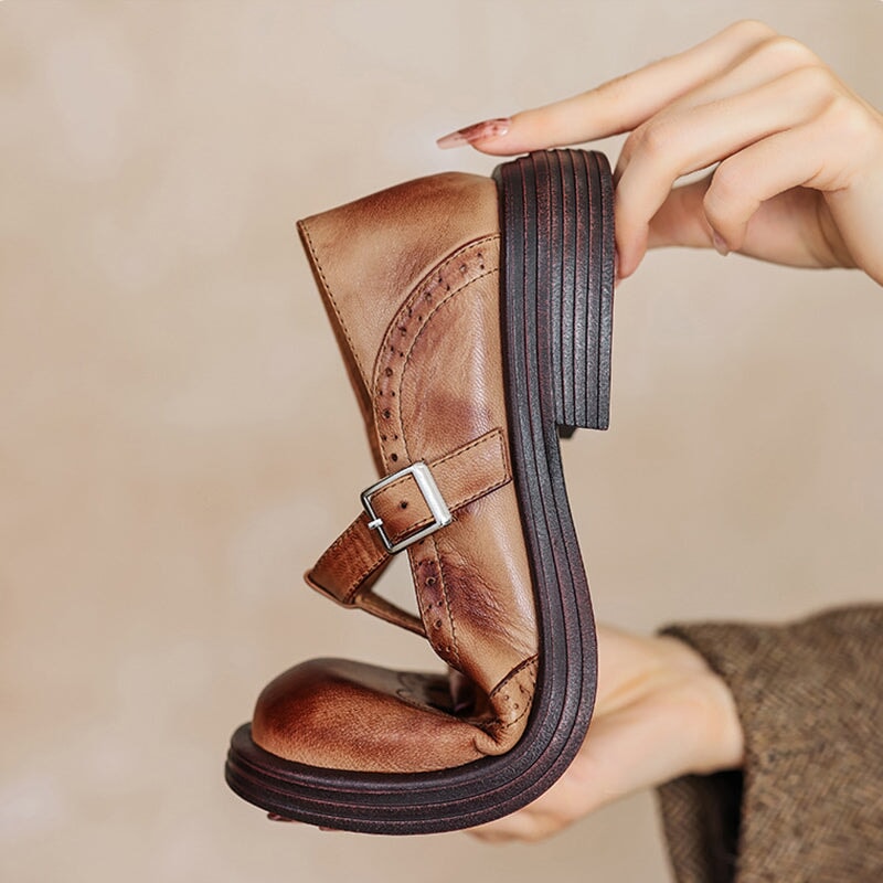 Savrani™ | Eleganti Mary Jane in pelle