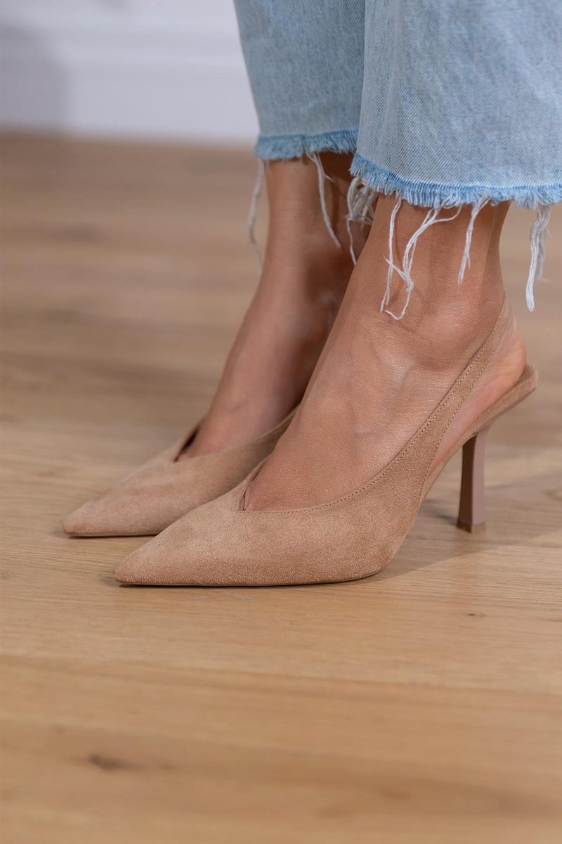 Savrani™ | Décolleté Slingback Nude